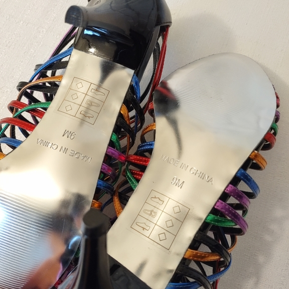 Ashro colorful Heels NWT (K77) - Picture 7 of 7